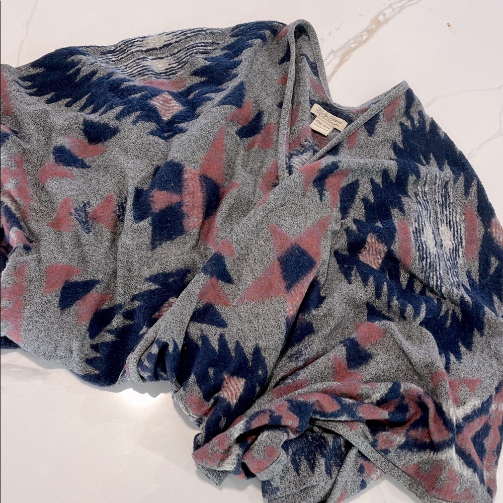 Lucky Brand Poncho Wrap Cardigan